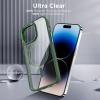 imageCACOE Magnetic Case for iPhone 13 ampamp iPhone 14 61 inchCompatible with MagSafe ampamp Magnetic Car Phone MountNot Yellowing AntiScratch ClearDark Green