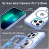 imageCACOE Magnetic Case for iPhone 13 ampamp iPhone 14 61 inchCompatible with MagSafe ampamp Magnetic Car Phone MountNot Yellowing AntiScratch ClearLight Blue