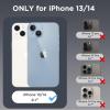 imageCACOE Magnetic Case for iPhone 13 ampamp iPhone 14 61 inchCompatible with MagSafe ampamp Magnetic Car Phone MountNot Yellowing AntiScratch ClearLight Blue