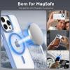 imageCACOE Magnetic Case for iPhone 13 ampamp iPhone 14 61 inchCompatible with MagSafe ampamp Magnetic Car Phone MountNot Yellowing AntiScratch ClearLight Blue