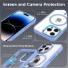 imageCACOE Magnetic Case for iPhone 13 ampamp iPhone 14 61 inchCompatible with MagSafe ampamp Magnetic Car Phone MountNot Yellowing AntiScratch ClearLight Blue