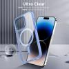 imageCACOE Magnetic Case for iPhone 13 ampamp iPhone 14 61 inchCompatible with MagSafe ampamp Magnetic Car Phone MountNot Yellowing AntiScratch ClearLight Blue