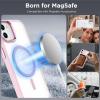 imageCACOE Magnetic Case for iPhone 13 ampamp iPhone 14 61 inchCompatible with MagSafe ampamp Magnetic Car Phone MountNot Yellowing AntiScratch ClearLight Pink