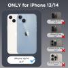 imageCACOE Magnetic Case for iPhone 13 ampamp iPhone 14 61 inchCompatible with MagSafe ampamp Magnetic Car Phone MountNot Yellowing AntiScratch ClearLight Pink