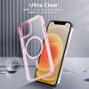 imageCACOE Magnetic Case for iPhone 13 ampamp iPhone 14 61 inchCompatible with MagSafe ampamp Magnetic Car Phone MountNot Yellowing AntiScratch ClearLight Pink