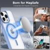imageCACOE Magnetic Case for iPhone 13 ampamp iPhone 14 61 inchCompatible with MagSafe ampamp Magnetic Car Phone MountNot Yellowing AntiScratch ClearLight Blue
