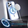 imageCACOE Magnetic Case for iPhone 13 ampamp iPhone 14 61 inchCompatible with MagSafe ampamp Magnetic Car Phone MountNot Yellowing AntiScratch ClearLight Blue