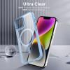 imageCACOE Magnetic Case for iPhone 13 ampamp iPhone 14 61 inchCompatible with MagSafe ampamp Magnetic Car Phone MountNot Yellowing AntiScratch ClearLight Blue