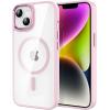 imageCACOE Magnetic Case for iPhone 13 ampamp iPhone 14 61 inchCompatible with MagSafe ampamp Magnetic Car Phone MountNot Yellowing AntiScratch ClearLight Pink