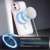 imageCACOE Magnetic Case for iPhone 13 ampamp iPhone 14 61 inchCompatible with MagSafe ampamp Magnetic Car Phone MountNot Yellowing AntiScratch ClearLight Pink