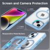 imageCACOE Magnetic Case for iPhone 13 ampamp iPhone 14 61 inchCompatible with MagSafe ampamp Magnetic Car Phone MountNot Yellowing AntiScratch ClearLight Blue