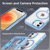 imageCACOE Magnetic Case for iPhone 13 ampamp iPhone 14 61 inchCompatible with MagSafe ampamp Magnetic Car Phone MountNot Yellowing AntiScratch ClearLight Blue
