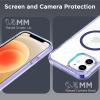 imageCACOE Magnetic Case for iPhone 13 ampamp iPhone 14 61 inchCompatible with MagSafe ampamp Magnetic Car Phone MountNot Yellowing AntiScratch ClearPurple