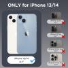 imageCACOE Magnetic Case for iPhone 13 ampamp iPhone 14 61 inchCompatible with MagSafe ampamp Magnetic Car Phone MountNot Yellowing AntiScratch ClearPurple