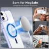 imageCACOE Magnetic Case for iPhone 13 ampamp iPhone 14 61 inchCompatible with MagSafe ampamp Magnetic Car Phone MountNot Yellowing AntiScratch ClearPurple