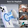 imageCACOE Magnetic Case for iPhone 13 ampamp iPhone 14 61 inchCompatible with MagSafe ampamp Magnetic Car Phone MountNot Yellowing AntiScratch ClearPurple