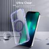 imageCACOE Magnetic Case for iPhone 13 ampamp iPhone 14 61 inchCompatible with MagSafe ampamp Magnetic Car Phone MountNot Yellowing AntiScratch ClearPurple