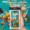 imageCACOE Not Floatable Universal IPX8 Waterproof Phone case 2 PackUp to 72quotPhone Pouch with Adjustable Neck LanyardCellphone Dry Bags for Vacation Kayak Cruise Travel EssentialsBlackBlackBlackBlack2