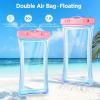 imageCACOE Not Floatable Universal IPX8 Waterproof Phone case 2 PackUp to 72quotPhone Pouch with Adjustable Neck LanyardCellphone Dry Bags for Vacation Kayak Cruise Travel EssentialsBlackBlackIridescence