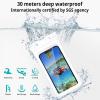 imageCACOE Not Floatable Universal IPX8 Waterproof Phone case 2 PackUp to 72quotPhone Pouch with Adjustable Neck LanyardCellphone Dry Bags for Vacation Kayak Cruise Travel EssentialsBlackBlackBlackWhite