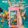 imageCACOE Not Floatable Universal IPX8 Waterproof Phone case 2 PackUp to 72quotPhone Pouch with Adjustable Neck LanyardCellphone Dry Bags for Vacation Kayak Cruise Travel EssentialsBlackBlackBlackPink