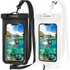 imageCACOE Not Floatable Universal IPX8 Waterproof Phone case 2 PackUp to 72quotPhone Pouch with Adjustable Neck LanyardCellphone Dry Bags for Vacation Kayak Cruise Travel EssentialsBlackBlackBlackWhite