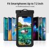 imageCACOE Not Floatable Universal IPX8 Waterproof Phone case 2 PackUp to 72quotPhone Pouch with Adjustable Neck LanyardCellphone Dry Bags for Vacation Kayak Cruise Travel EssentialsBlackBlackBlackPink
