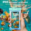 imageCACOE Not Floatable Universal IPX8 Waterproof Phone case 2 PackUp to 72quotPhone Pouch with Adjustable Neck LanyardCellphone Dry Bags for Vacation Kayak Cruise Travel EssentialsBlackBlackIridescence