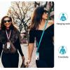 imageCACOE Phone Lanyard 2 Pack2 Adjustable Neck Strap2 Phone PatchesUniversal Cell Phone Multifuctional Patch Lanyards Compatible with Most SmartphonesBlackGrayPinkblue
