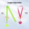 imageCACOE Phone Lanyard 2 Pack2 Adjustable Neck Strap2 Phone PatchesUniversal Cell Phone Multifuctional Patch Lanyards Compatible with Most SmartphonesBlackGrayRedgreen