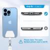 imageCACOE Phone Lanyard 2 Pack2 Adjustable Neck Strap2 Phone PatchesUniversal Cell Phone Multifuctional Patch Lanyards Compatible with Most SmartphonesBlackGrayBlackwhite