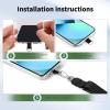 imageCACOE Phone Lanyard 2 Pack2 Adjustable Neck Strap2 Phone PatchesUniversal Cell Phone Multifuctional Patch Lanyards Compatible with Most SmartphonesBlackGrayBlackdark Green