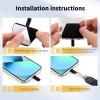 imageCACOE Phone Lanyard 2 Pack2 Adjustable Neck Strap2 Phone PatchesUniversal Cell Phone Multifuctional Patch Lanyards Compatible with Most SmartphonesBlackGrayBlackyellow