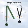 imageCACOE Phone Lanyard 2 Pack2 Adjustable Neck Strap2 Phone PatchesUniversal Cell Phone Multifuctional Patch Lanyards Compatible with Most SmartphonesBlackGrayBlackdark Green