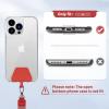 imageCACOE Phone Lanyard 2 Pack2 Adjustable Neck Strap2 Phone PatchesUniversal Cell Phone Multifuctional Patch Lanyards Compatible with Most SmartphonesBlackGrayBlackred