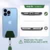 imageCACOE Phone Lanyard 2 Pack2 Adjustable Neck Strap2 Phone PatchesUniversal Cell Phone Multifuctional Patch Lanyards Compatible with Most SmartphonesBlackGrayBlackdark Green