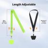 imageCACOE Phone Lanyard 2 Pack2 Adjustable Neck Strap2 Phone PatchesUniversal Cell Phone Multifuctional Patch Lanyards Compatible with Most SmartphonesBlackGrayBlackgreen
