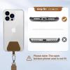 imageCACOE Phone Lanyard 2 Pack2 Adjustable Neck Strap2 Phone PatchesUniversal Cell Phone Multifuctional Patch Lanyards Compatible with Most SmartphonesBlackGrayBlackbrown