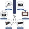 imageCACOE Phone Lanyard 2 Pcs1 Pcs Adjustable Neck Strap1 Pcs Wrist Strap2 PadsUniversal Crossbody Multifuctional Cell Phone Lanyards Compatible with Most SmartphonesBlackBlue