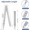 imageCACOE Phone Lanyard 2 Pcs1 Pcs Adjustable Neck Strap1 Pcs Wrist Strap2 PadsUniversal Crossbody Multifuctional Cell Phone Lanyards Compatible with Most SmartphonesBlackGray
