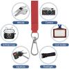 imageCACOE Phone Lanyard 2 Pcs1 Pcs Adjustable Neck Strap1 Pcs Wrist Strap2 PadsUniversal Crossbody Multifuctional Cell Phone Lanyards Compatible with Most SmartphonesBlackRed