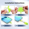 imageCACOE Phone Lanyard 2 Pcs1 Pcs Adjustable Neck Strap1 Pcs Wrist Strap2 PadsUniversal Crossbody Multifuctional Cell Phone Lanyards Compatible with Most SmartphonesBlackGreen