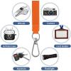 imageCACOE Phone Lanyard 2 Pcs1 Pcs Adjustable Neck Strap1 Pcs Wrist Strap2 PadsUniversal Crossbody Multifuctional Cell Phone Lanyards Compatible with Most SmartphonesBlackOrange