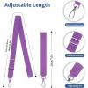 imageCACOE Phone Lanyard 2 Pcs1 Pcs Adjustable Neck Strap1 Pcs Wrist Strap2 PadsUniversal Crossbody Multifuctional Cell Phone Lanyards Compatible with Most SmartphonesBlackPurple