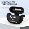 imageCACOE Silicone Case Cover for Beats Studio Buds 2021 Beats Studio Buds  2023Protective Skin Beats Studio Buds Plus Cases Shockproof Cute Funny Print Accessories with KeychainBlack