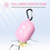 imageCACOE Silicone Case Cover for Beats Studio BudsBeats Studio Buds  2023Protective Skin Beats Studio Buds Cases Shockproof Cute Funny Print Accessories with KeychainPink