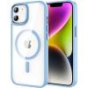 imageCACOE Magnetic Case for iPhone 13 ampamp iPhone 14 61 inchCompatible with MagSafe ampamp Magnetic Car Phone MountNot Yellowing AntiScratch ClearLight Blue