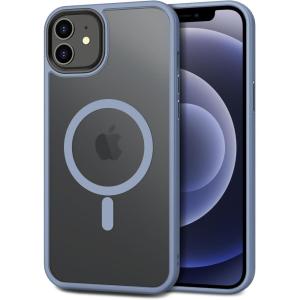 imageCACOE Magnetic Case for iPhone 12 ampamp iPhone 12 Pro 2020 61 inchCompatible with MagSafe ampamp Magnetic Car Phone MountTPU Thin Phone Cases Cover Protective Shockproof AntiFingerprintMatte BlackLight Blue