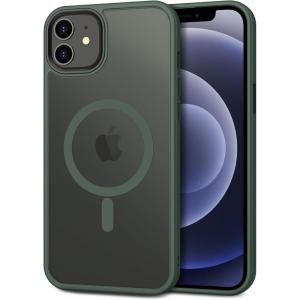 imageCACOE Magnetic Case for iPhone 12 ampamp iPhone 12 Pro 2020 61 inchCompatible with MagSafe ampamp Magnetic Car Phone MountTPU Thin Phone Cases Cover Protective Shockproof AntiFingerprintMatte BlackDark Green