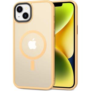 imageCACOE Magnetic Case for iPhone 12 ampamp iPhone 12 Pro 2020 61 inchCompatible with MagSafe ampamp Magnetic Car Phone MountTPU Thin Phone Cases Cover Protective Shockproof AntiFingerprintMatte BlackOrange Yellow